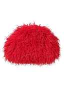Stylish Long Curly Plush Oversized Clutch Bag