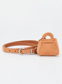 Mini Suede Bag Charm Belt