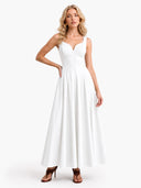 Minimalist Slim Sling Maxi Dress