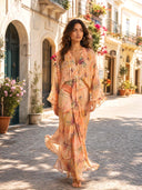 Kimono-Style Printed Dress-2
