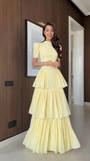 Retro Princess Multi-Layer Maxi Cake Dress