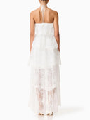 Elegant Lace Cami Tiered Maxi Dress