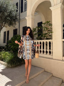 Geometric Print Mini Dress
