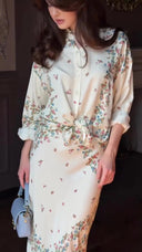 Bohemian Serenity Floral Two-Piece Set