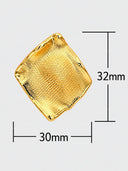 Minimalist Irregular Pleated Earrings