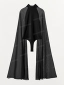 Elegant Chiffon Sleeve Bodysuit & Wide Leg Pants Two Piece Set