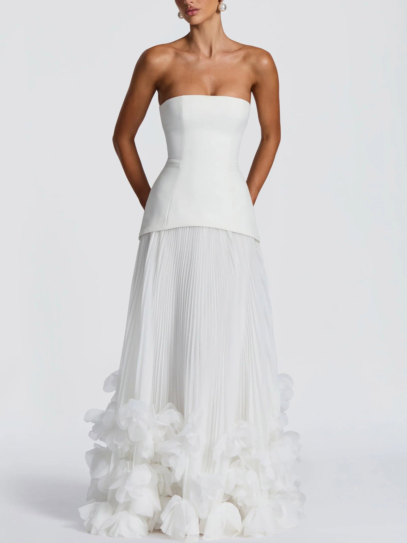 Petal Design Maxi Dress