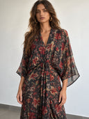 Kimono-Style Printed Dress-4