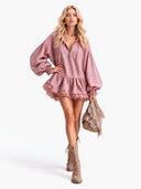 Elegant Hooded Front Zip Leopard Print Mini Dress
