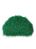 Stylish Long Curly Plush Oversized Clutch Bag