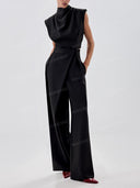 Tailored Blazer & Wide Leg Pants Set