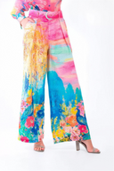 Colorful Floral Print Two-Piece Set