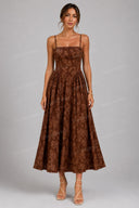 Elegant Floral Cami Maxi Dress & Long Knit Cardigan Set