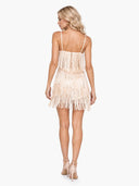 Elegant Sequin Fringe Cami Mini Dress