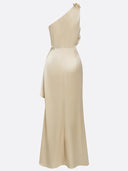Elegant Satin One-Shoulder Mermaid Evening Maxi Dress