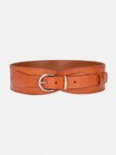 Wide Elastic Waist Buckle Belt