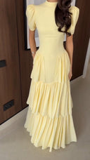 Retro Princess Multi-Layer Maxi Cake Dress