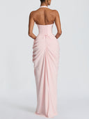 Luxe Satin Shirt Maxi Dress