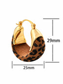 Velvet Sculptural Gold Hoop Earrings