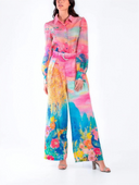 Colorful Floral Print Two-Piece Set