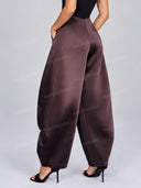 Elegant Chiffon Sleeve Bodysuit & Wide Leg Pants Two Piece Set
