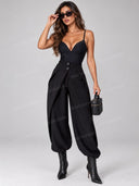 Tailored Blazer & Balloon Leg Pants Two Piece Set