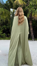 Luxury Minimalist Draped Maxi Dress