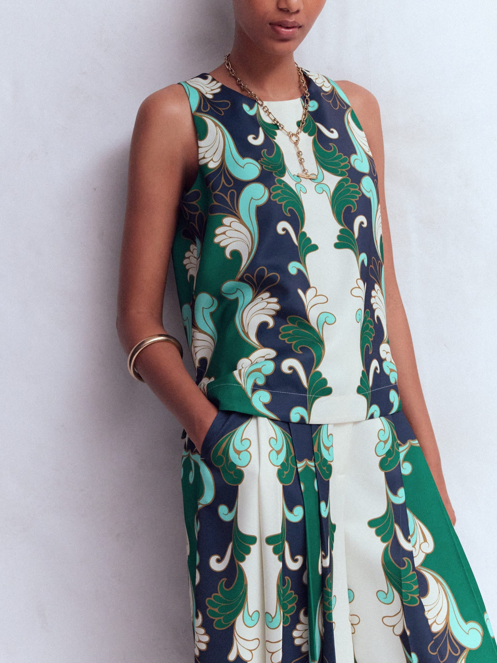 Baroque Print Two-Piece Set