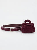 Mini Suede Bag Charm Belt