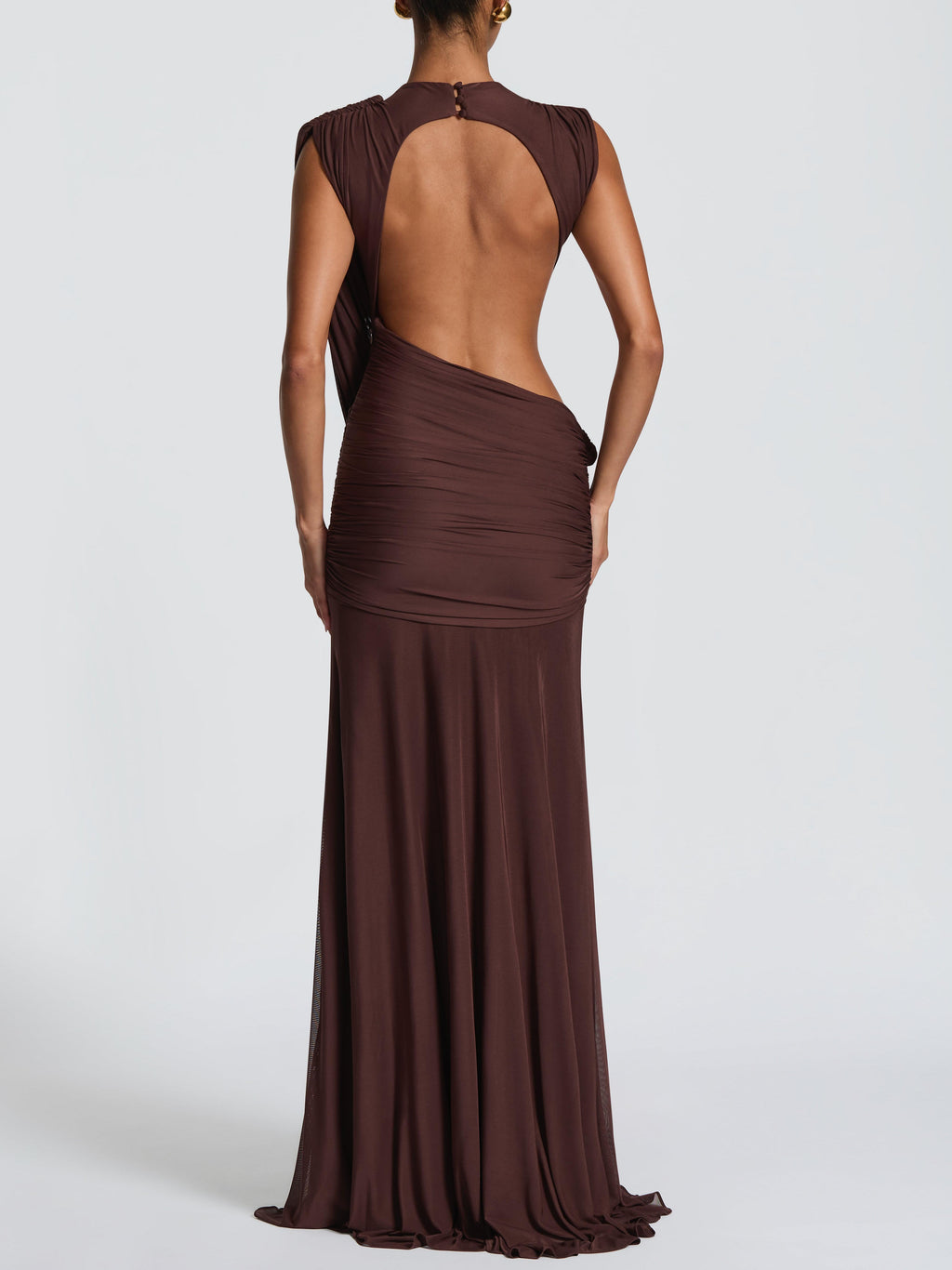 Elegant Draped Maxi Dress