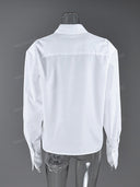 Structured Waist Tailored Button Down Shirt