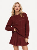 Casual Twist Sweater Mini Dress