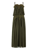 Sexy Lace Spaghetti Strap Mesh Maxi Dress
