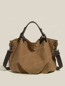 Retro Large-Capacity Canvas Tote Bag