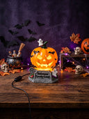 Halloween Witch Hat Pumpkin Table Lamp