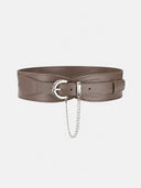 Vintage Buckle Chain Detail Waist Belt