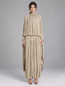 Unique Cape Sleeve Top & Balloon Pants Set