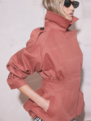 Structured Peplum Waist Jacket