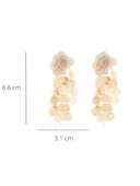 Mother of Pearl Disc Drop Earrings