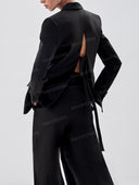 Tailored Blazer & Wide Leg Pants Set