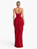 Luxe Satin Shirt Maxi Dress
