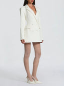 Double Breasted Structured Blazer Mini Dress