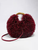Chic Plush Round Crossbody Bag