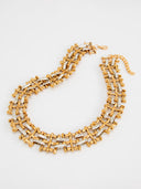 Crystal Embellished Geometric Statement Choker Necklace