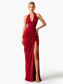 Luxe Satin Shirt Maxi Dress