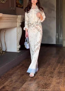Bohemian Serenity Floral Two-Piece Set