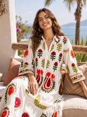 Bohemian Loose Print Dress