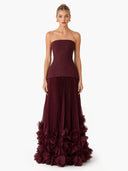 Petal Design Maxi Dress