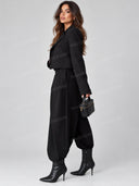 Tailored Blazer & Balloon Leg Pants Two Piece Set