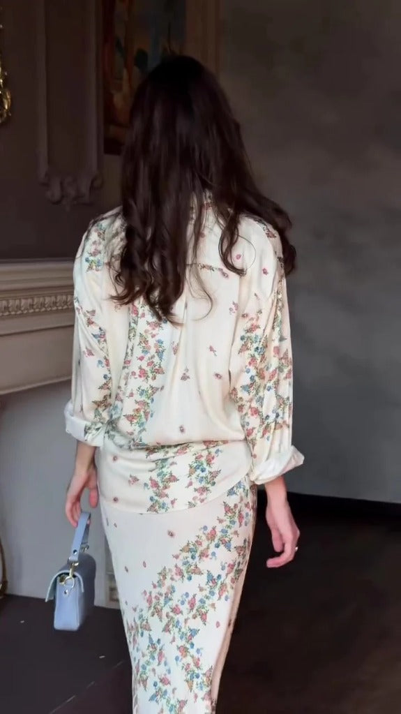 Bohemian Serenity Floral Two-Piece Set